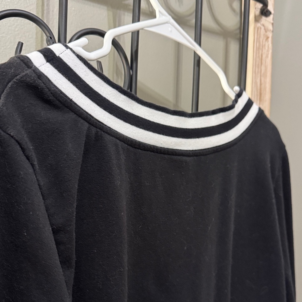 Soho Black Sweater with White Accents - Picture 7 of 7